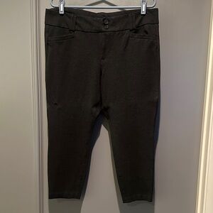 Torrid size 18R, studio - charcoal grey capri length work slacks